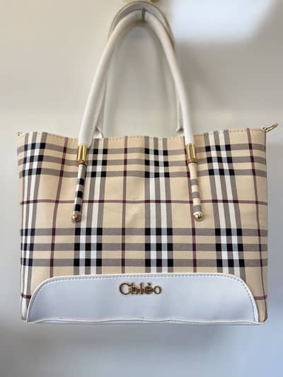 Chloe-Inspired Premium Checkered Tote bag