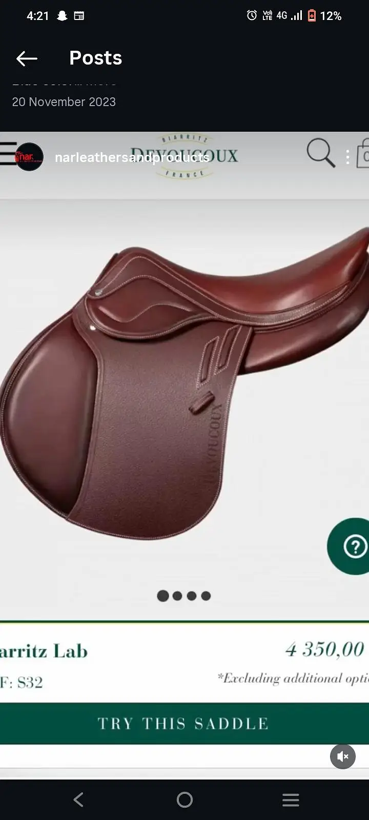 Horse Saddle
