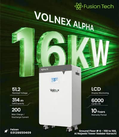 volnex alpha 16kw batteries