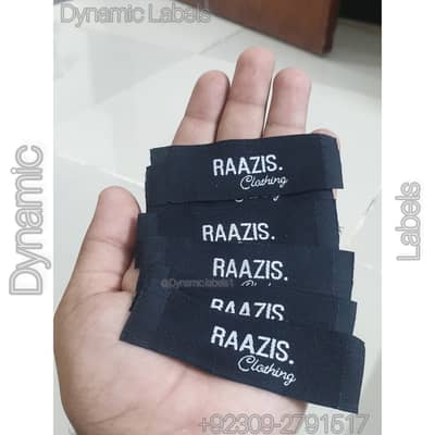 Woven Labels Hanging Tags Zipper Bags Garments Packaging