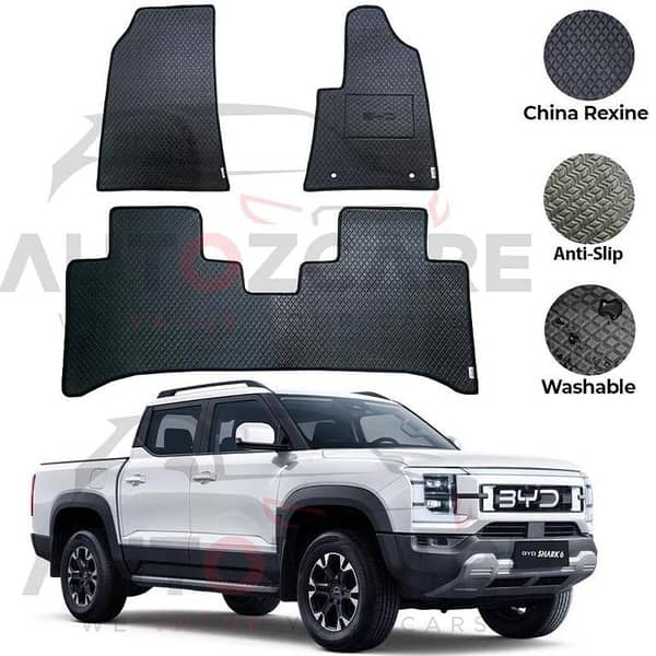BYD Shark 6 China Rexine Floor Mat 3PCS - Model 2025