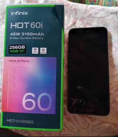 Infinix hot 60i only one month used 10/10 condition all okey 16/256