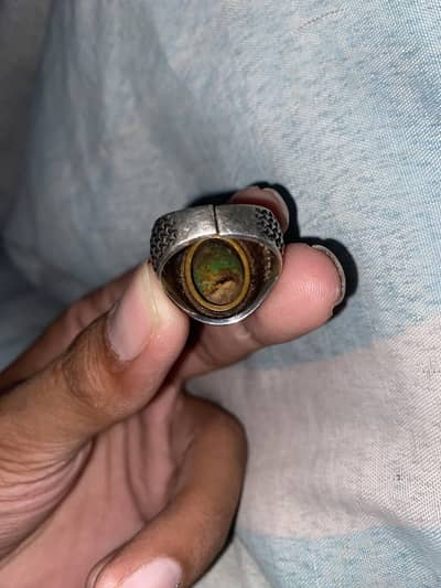 Original feroza with silver ring