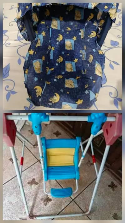 kids swing and baby cot for sale