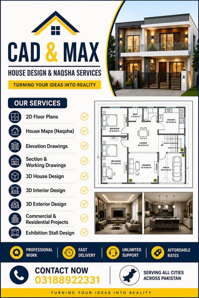 Architecture Design/Exterior Interior Design/ Naqsha/House Maps