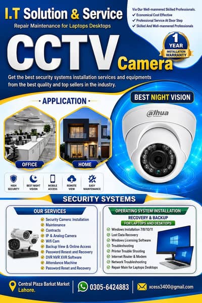 CCTV Camera Installation & IT Solutions