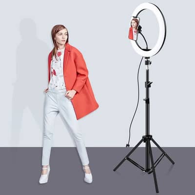 Adjustable Tripod Stand 26cm Ring Light with 2.1M Adjustable Tripod S