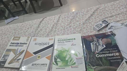 Olevels books economics commerce and histiry