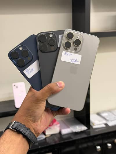 iPhone 15 Pro Max 256GB (JV / Non-PTA) – All Colors Available |