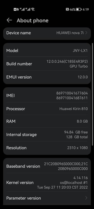 Huawei Nova 7i