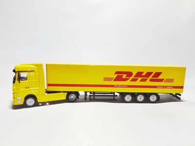 DHL Container Truck Licensed Diecast Model Scale 1/87
