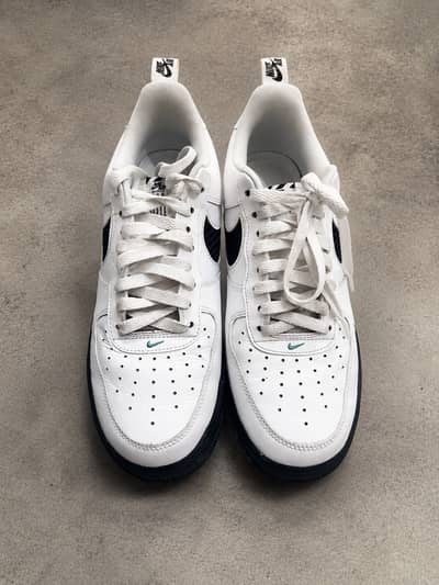 Nike Air Force 1 Low "White Black Teal" Original sneakers |