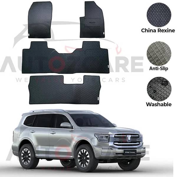 GWM Tank 500 China Rexine Floor Mat 4PCS - Model 2024-2025