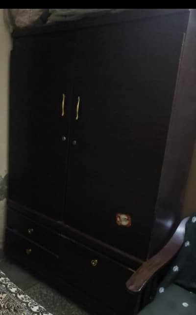 wooden wardrobe
