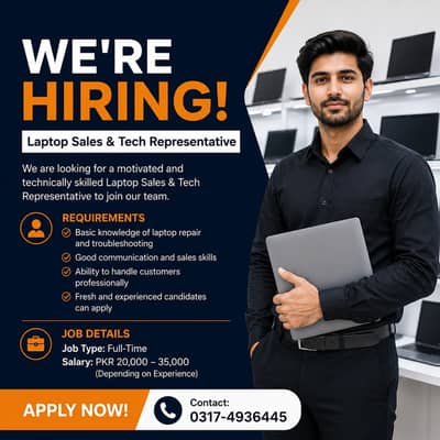 Laptop Sales & Tech Representative