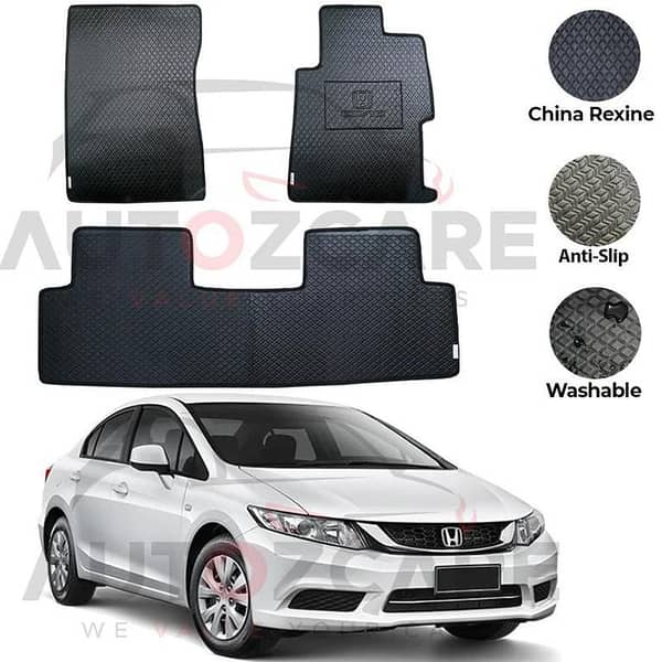Honda Civic Rebirth China Rexine Floor Mat 3PCS - Model 2013-2016