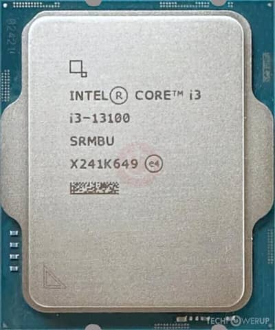 Intel core i3 13100  13 gen processor chip