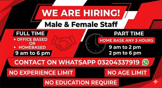 full time part time home base work available