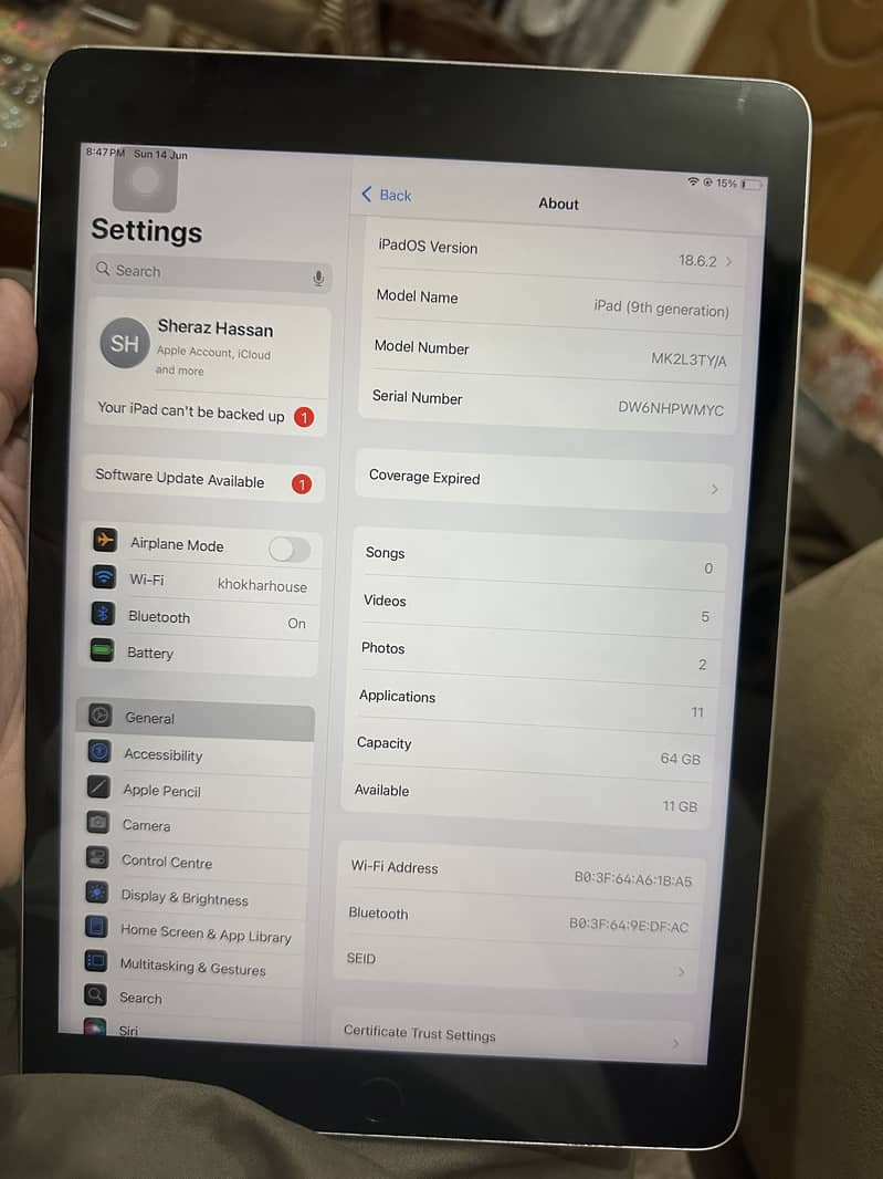 Ipad 9th generation 64Gb 5