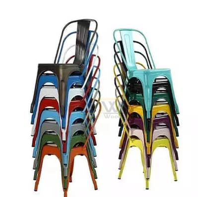 Premium Industrial Metal Chairs / Cafe & Dining Chairs(Multiple Colors