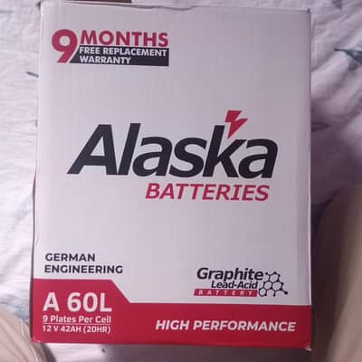 Alaska A60L Graphite Lead-Acid Battery 42Ah – 9 Months Warranty