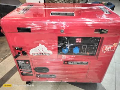 German energy 10kva sound prouf canopy generator