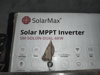 Solar max 6kw inverter urgent sale box pack no used  brand new