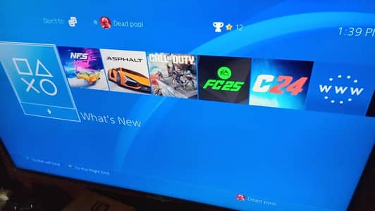 PS4 with 2 Controllers and install games