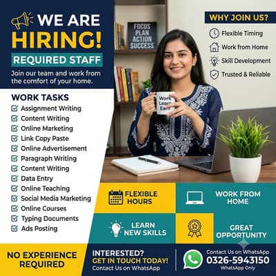 Writing job | Assignment work | part time Job | Online job | Home base