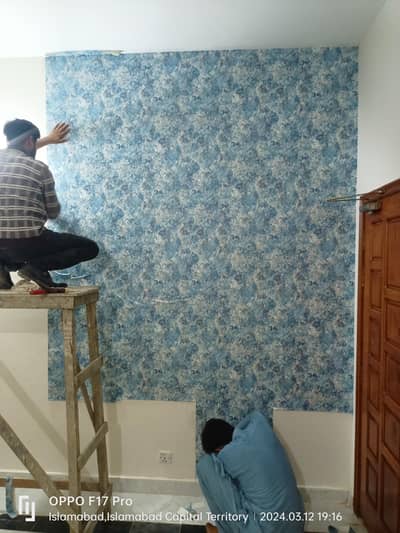 Wallpaper,pvc panel,wood&vinyl floor,kitchen,led rack,ceiling,blind