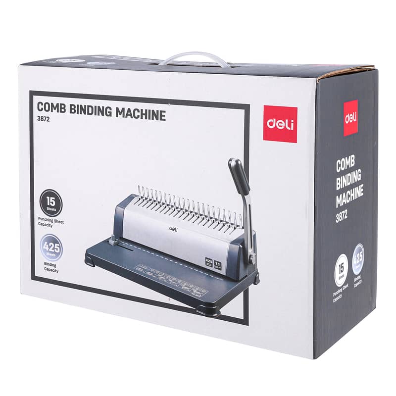 Deli E3872 Spiral Comb Binding Machine 0
