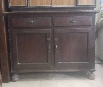 Dressing table + iron table with cupboard