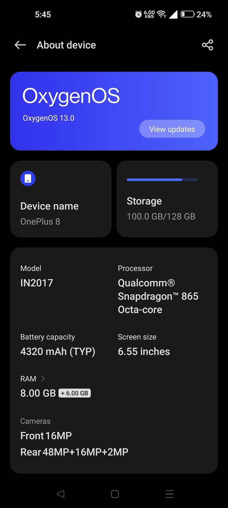 One Plus 8 4