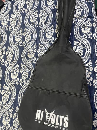 Hi volt black acoustic guitar (free bag)