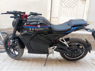 E Turbo Evo 3k Electric Bike 2026 Model 0 Meter condition Urgent Sale