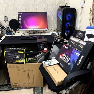 Complete gaming & streaming PC setup i7-8700 GTX1080FE , 32gb DDR4