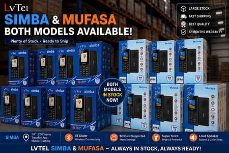 LvTel Simba & Mufasa Mobile Phones Available | Bulk Stock Ready
