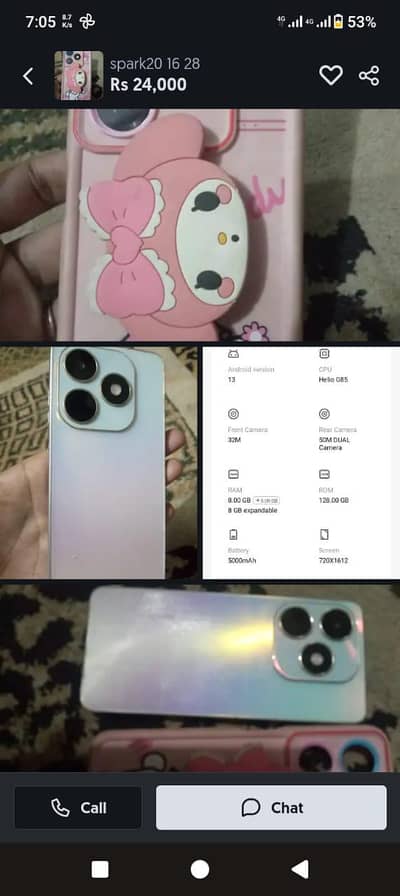 Tecno Spark 20 16 128