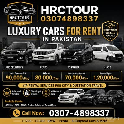 Bulletproof & Luxury Cars for Rent –  All Vehicles Available in lahore