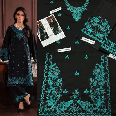 LAWN 2 PIECE EMBROIDERED UNSTITCH