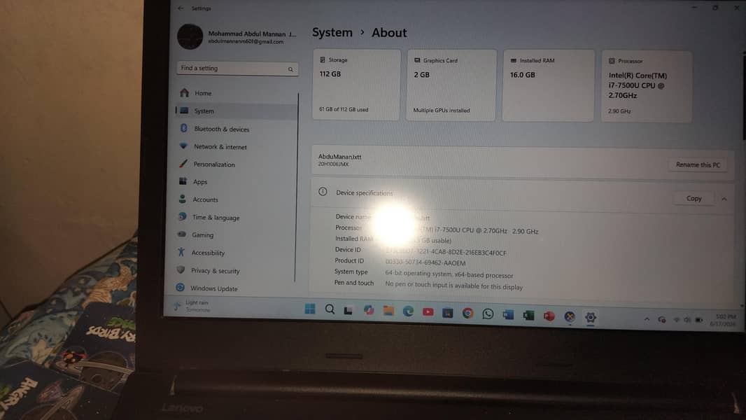 Lenono Thinkpad E470 8