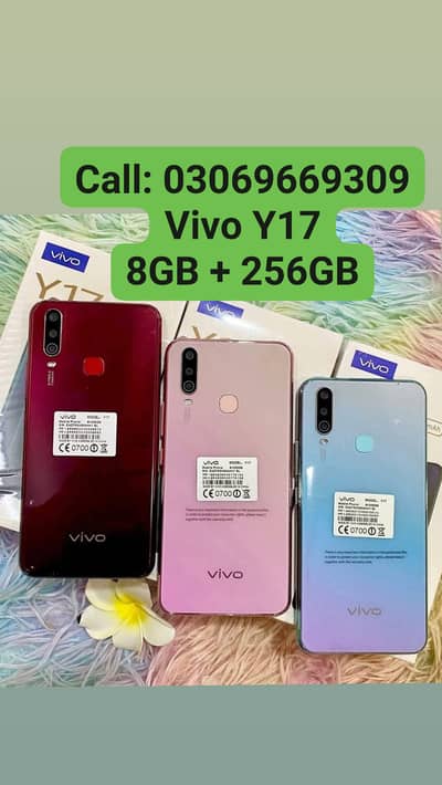 Vivo Y17 PTA Approved 8GB + 256GB With Box 10by10 With Warranty