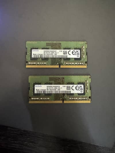 Samsung DDR4 4gb ram 2 pieces 2x4gb 3200mhz