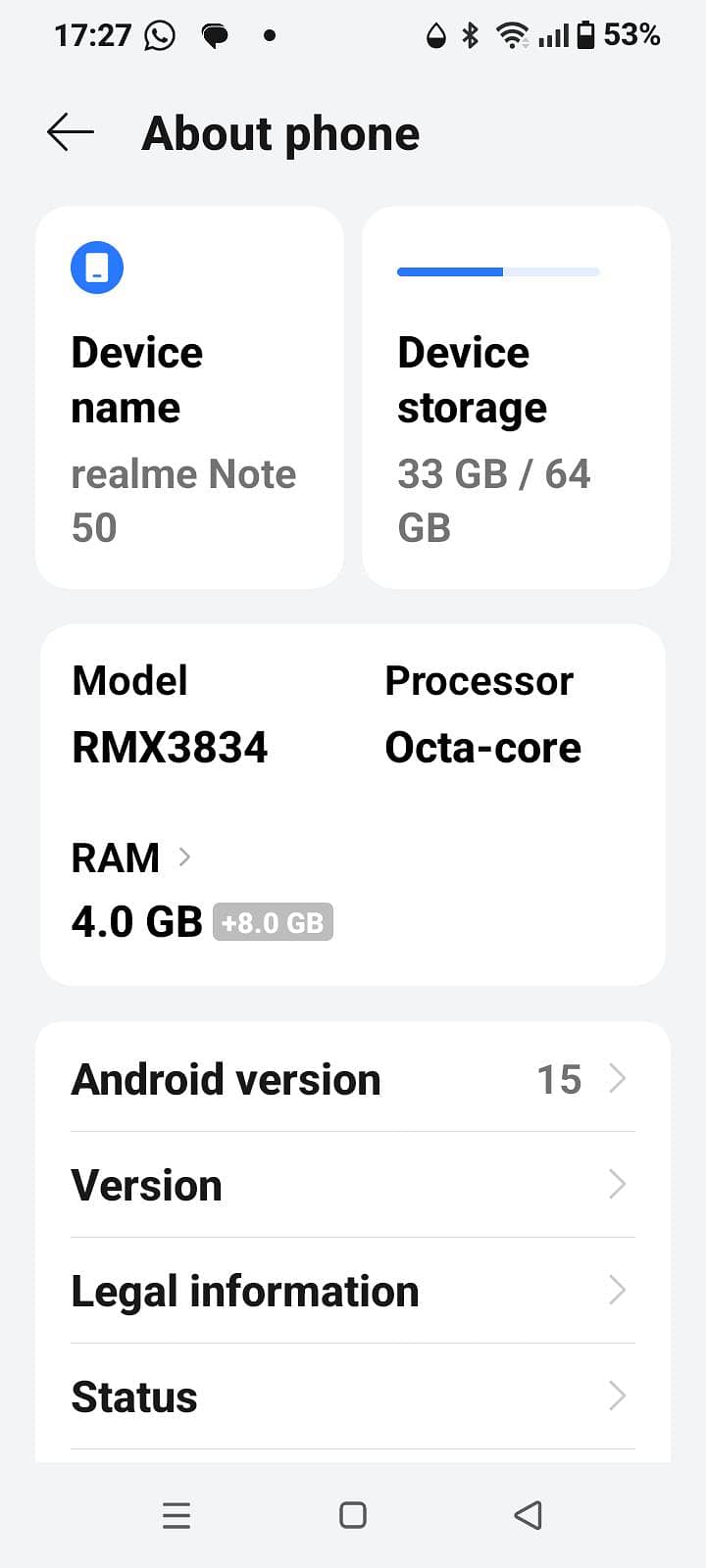 Realme Note 50 0