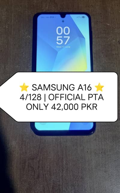 Samsung A16 4/128 Official PTA Approved Box 10/10 42k