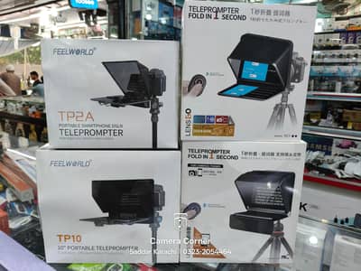 Teleprompter 10 inch and 7 inch Feelworld and Lens Go