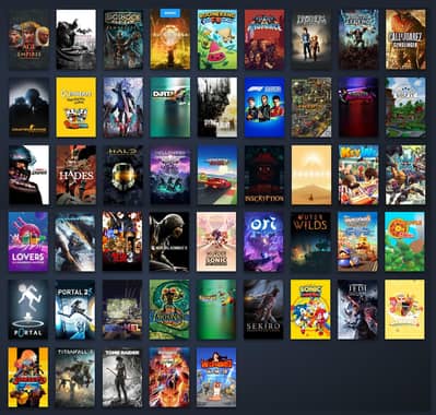 Steam games available