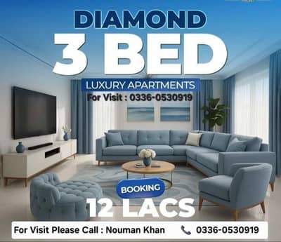 3 Bedroom With Attached Bath Luxury Apartment (1450 Square Feet) Available For Sale On 4.5 Years Easy Instalment Plan In Topcity-1