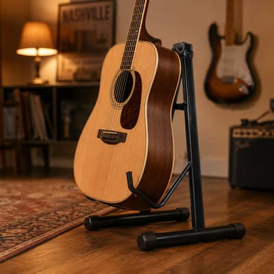Foldable Guitar Stand | Universal Stand for Acoustic & Electric Guitar