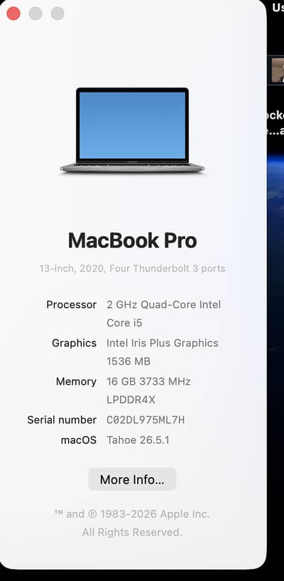 Apple MacBook Pro 2020
